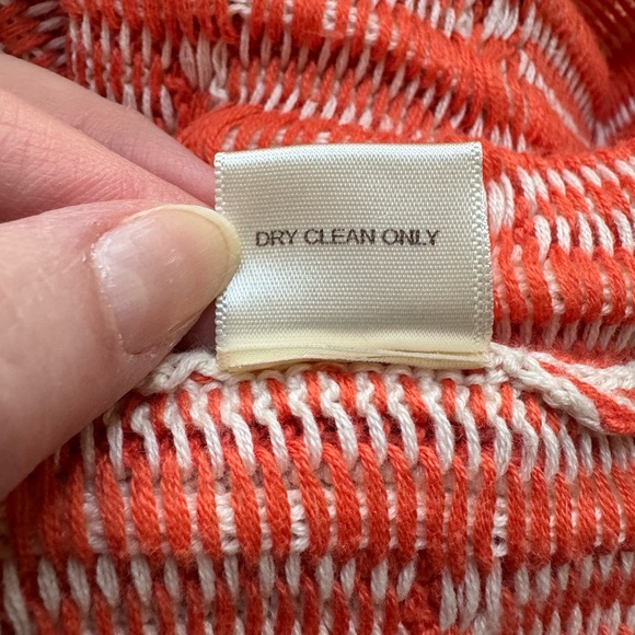 WILLOW & CLAY Orange & Ivory Knit Sweater - Medium - Picture 11 of 12